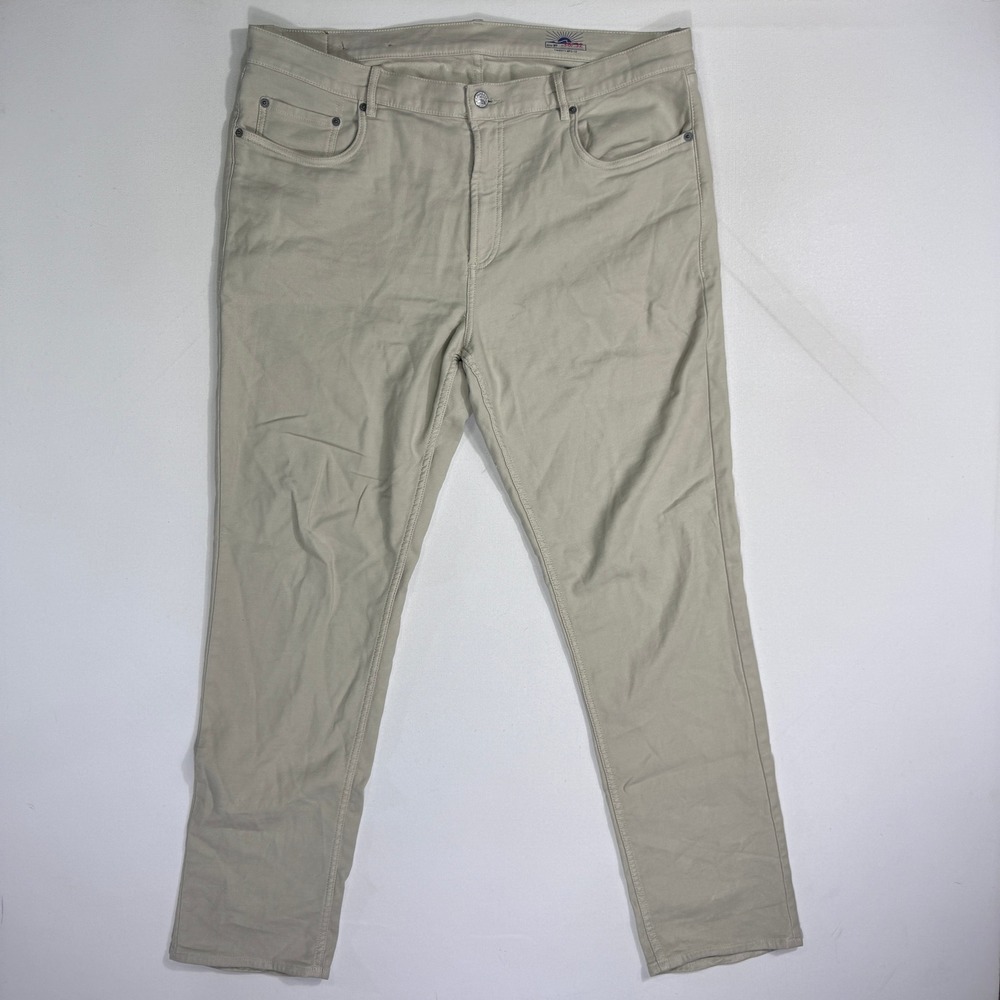 Faherty Stretch Terry Pants Men's 38x32 (39x31.5) Modern Minimalist Casual